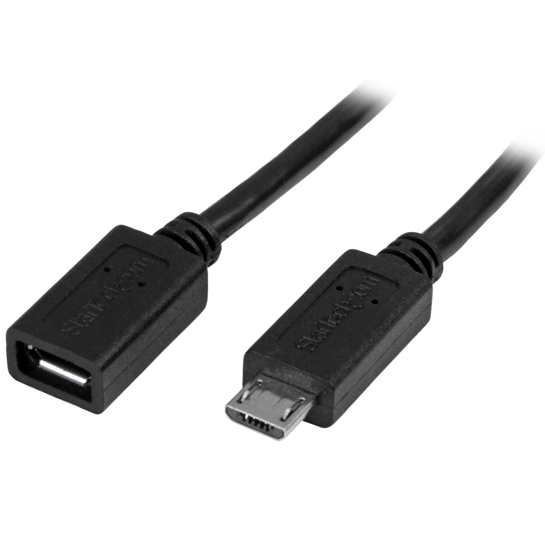 50 cm Micro Male to Female USB Extension Cable