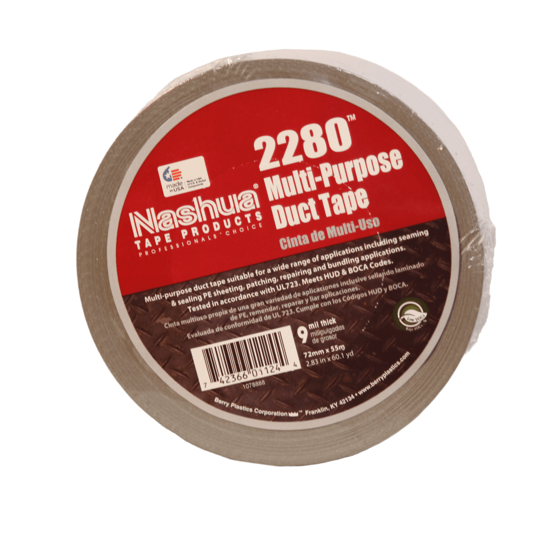 Duct Tape, Utility Grade, Silver, 3"x180'