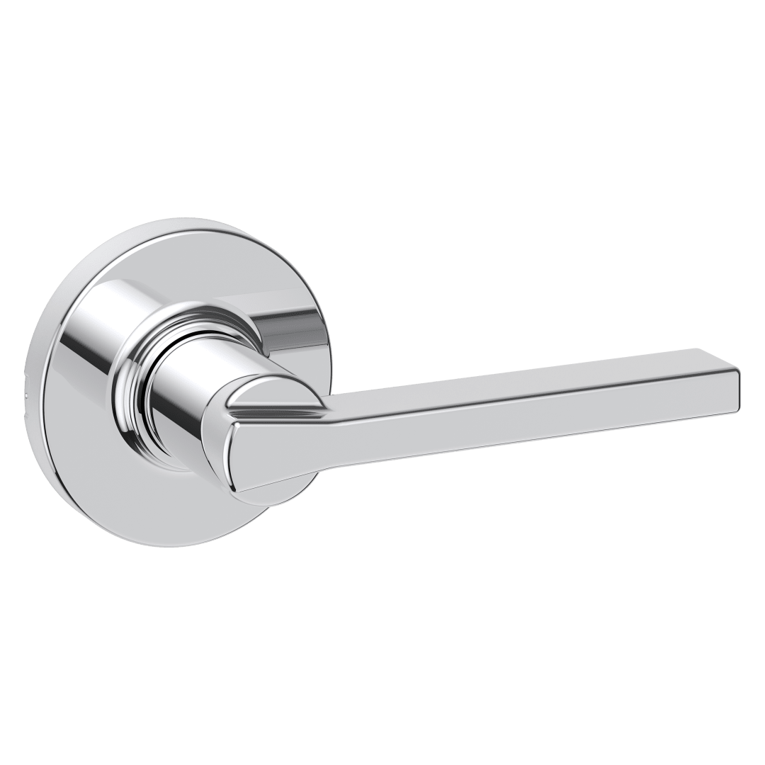 Casey Hall/Closet UL Lever w/ Round Rose in Polished Chrome