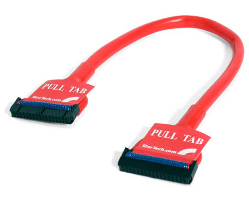 18 Inch Red Round Floppy Drive Cable
