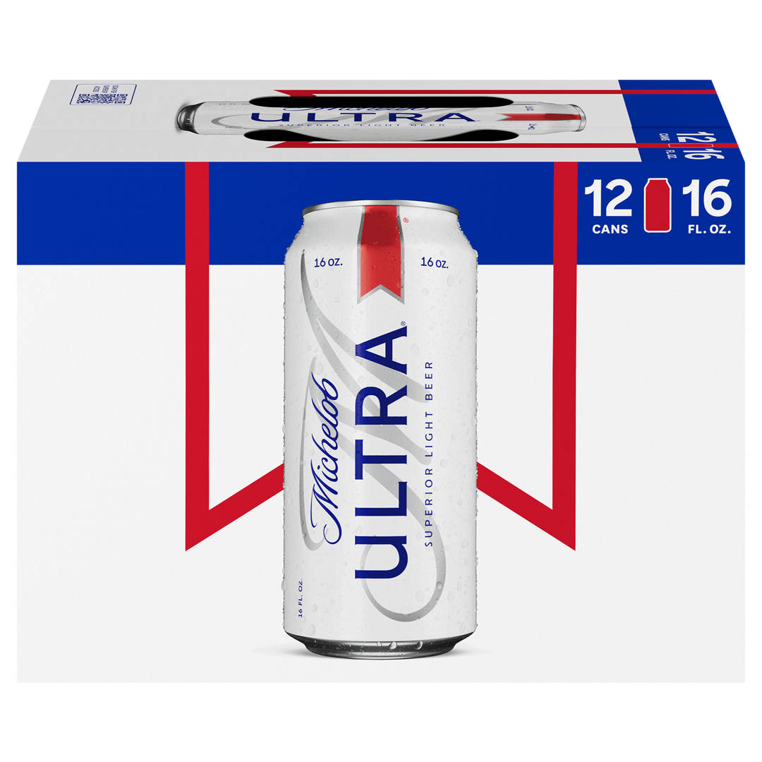 Michelob ULTRA Superior Light American Lager Beer 12 Pack, 16 fl oz Cans