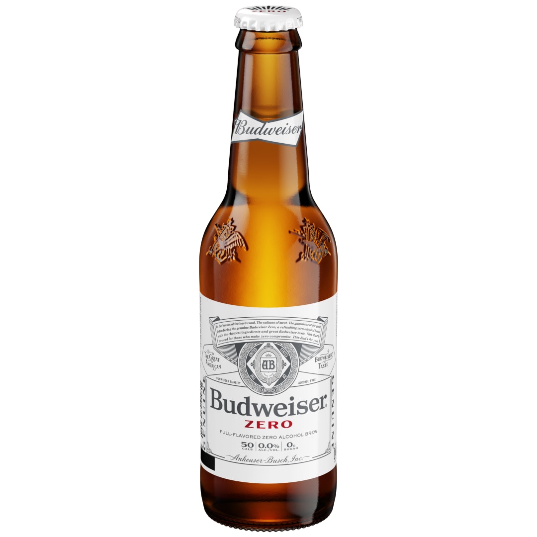 Budweiser® Zero Non-Alcoholic Beer, 12 fl. oz. Bottle