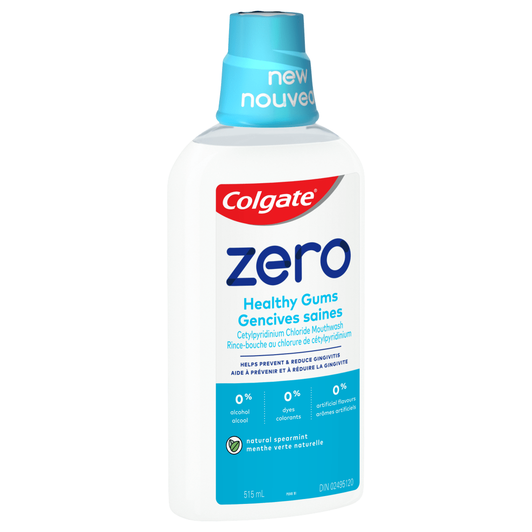 Colgate Zero Mouthwash Healthy Gums, Natural Spearmint - 17.4 fl.oz.