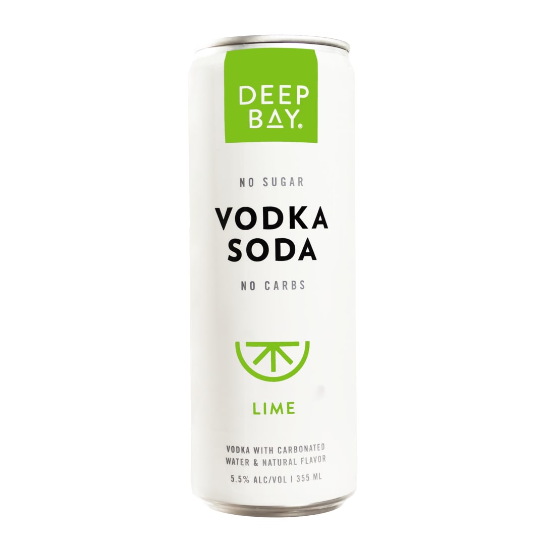 Deep Bay Lime Vodka Soda Canned Cocktail 355ml 11 Proof
