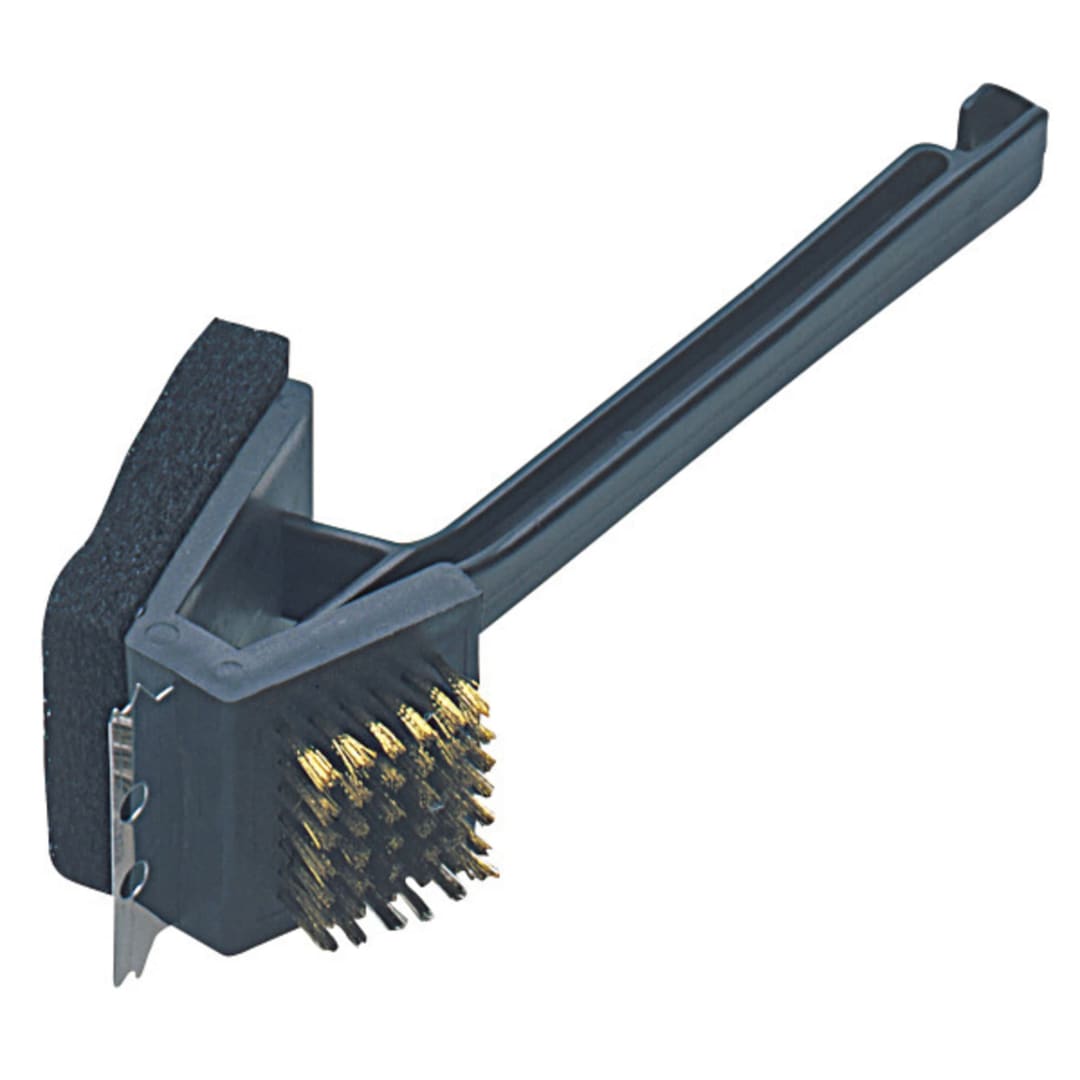 BBQ ACCY CLEANING 3-IN-1 BRUSH IN PDQ