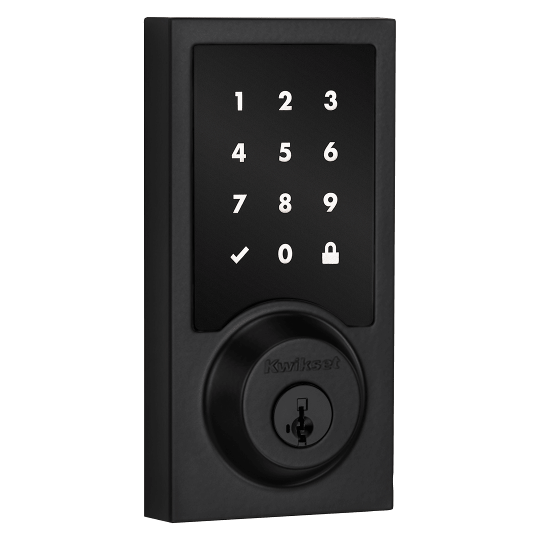 918 HomeConnect Electronic Deadbolt featuring SmartKey Security™ and Z-Wave Technology in Matte Black