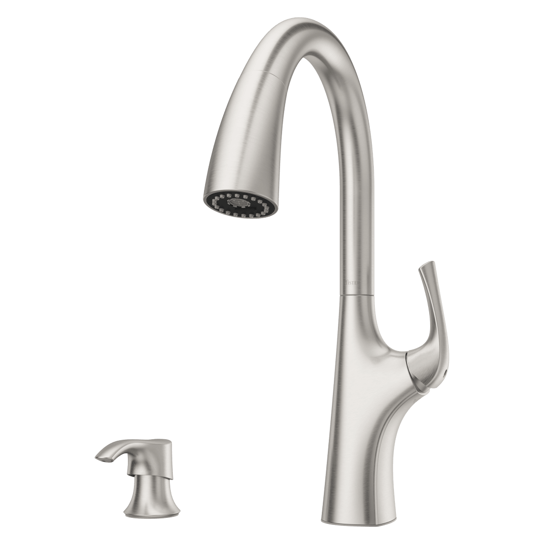 Ladera 1-Handle Pull-Down Kitchen Faucet in Spot Defense Stainless Steel