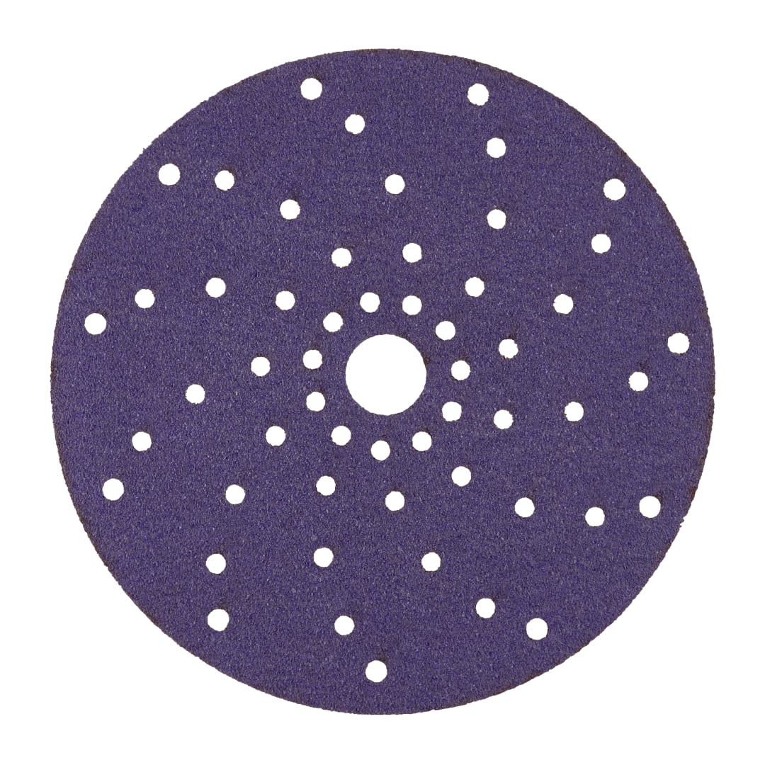3M™ Cubitron™ II Hookit™ Temiz Zımparalama Disk Zımpara 737U, 150 mm, Çok Delikli, 80+, 51369