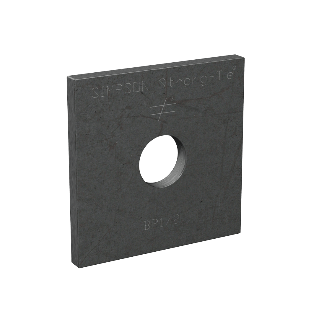 Simpson Strong-Tie BP 1/2 BP 2 in. x 2 in. Bearing Plate with 1/2 in. Bolt Dia. (Pack of 250)
