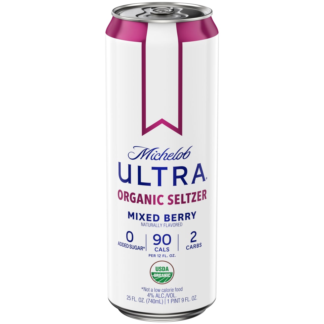 Michelob Ultra Mixed Berry Organic Seltzer 25 fl oz Can