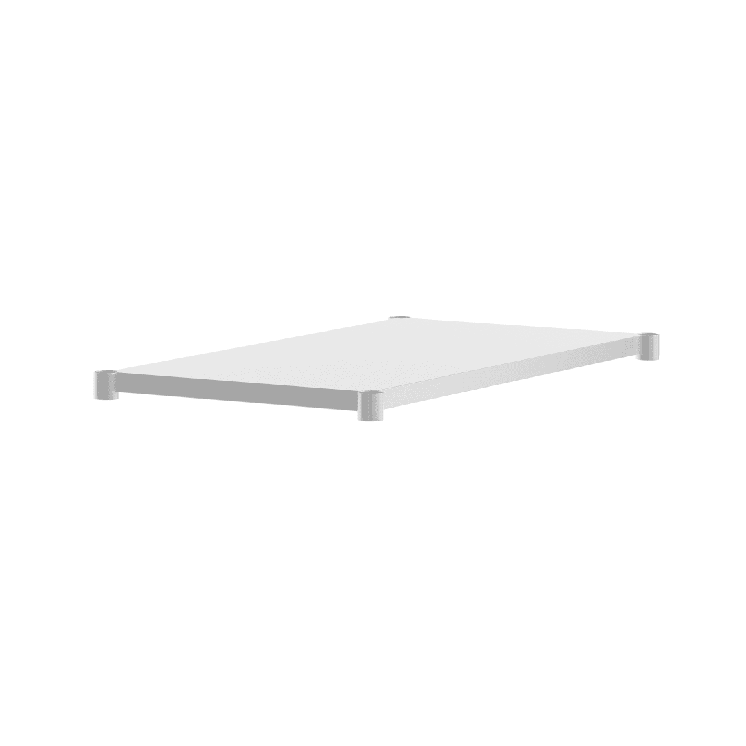 Woodford Galvanized Under Shelf for Prep and Work Tables - Adjustable Lower Shelf for 30" x 48" Stainless Steel Tables