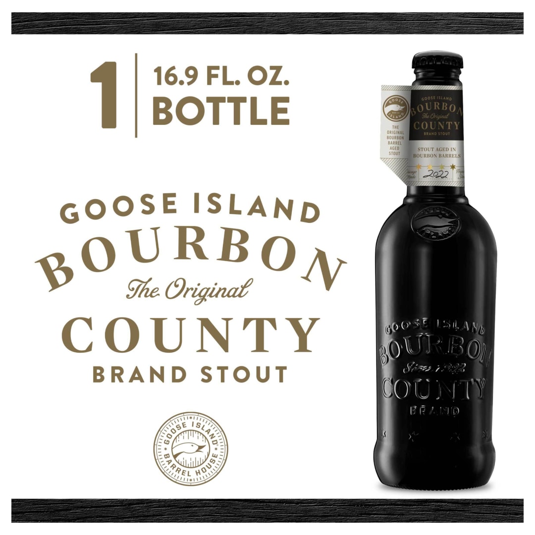 Goose Island Bourbon County Original Stout, 16.9 fl.oz. Bottle