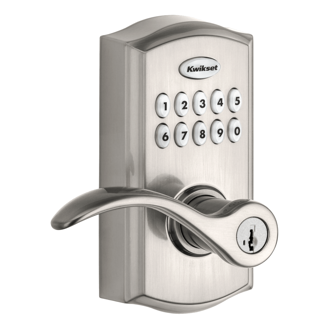955 SmartCode™ Electronic Pembroke Lever featuring SmartKey Security™ in Satin Nickel
