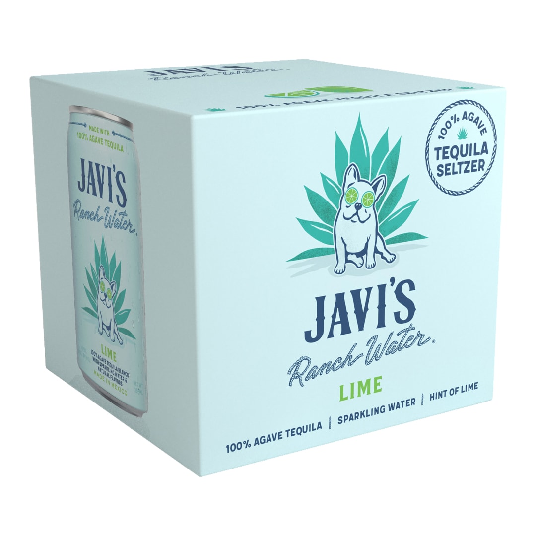 JAVI'S Ranch Water Lime Tequila Seltzer 355ml 4 Cans