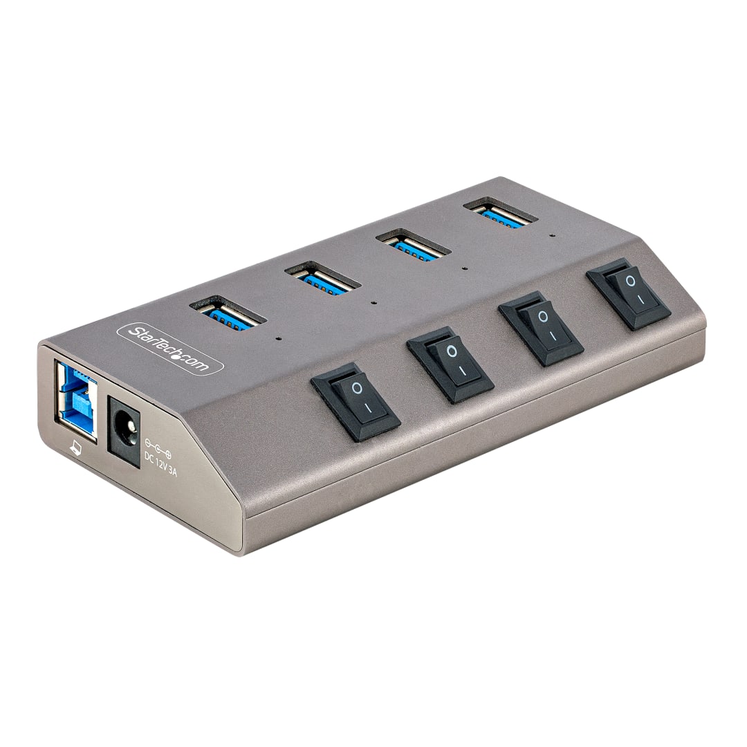 4 Port USB 5Gbps HUB with independent Port Power Switches -