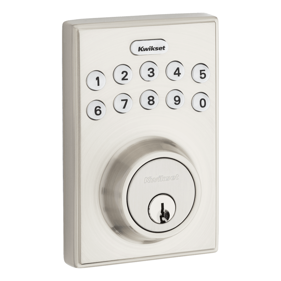 264 Contemporary Electronic Deadbolt in Satin Nickel