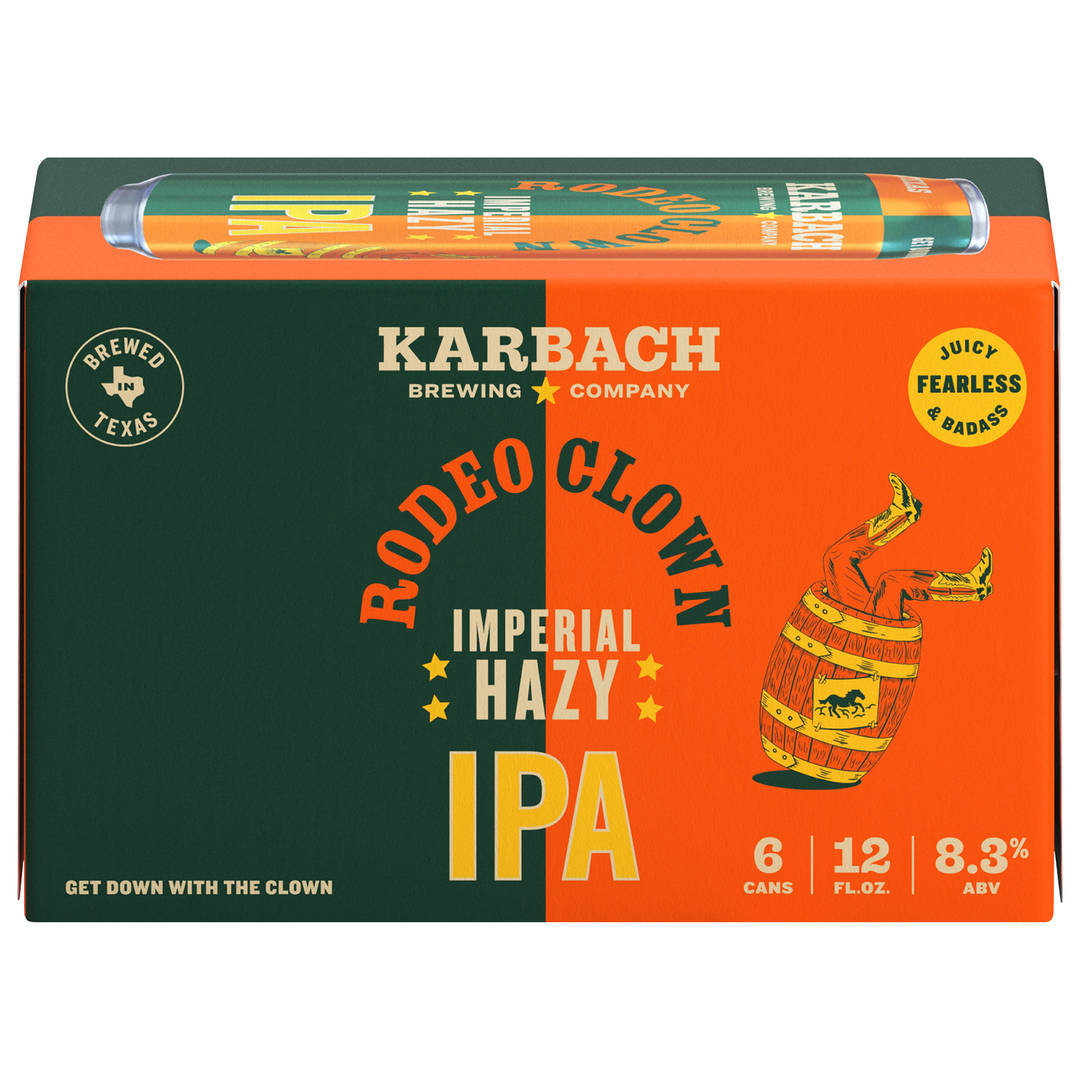 Karbach Rodeo Clown Imperial Hazy, 12oz. Can 6 Pack