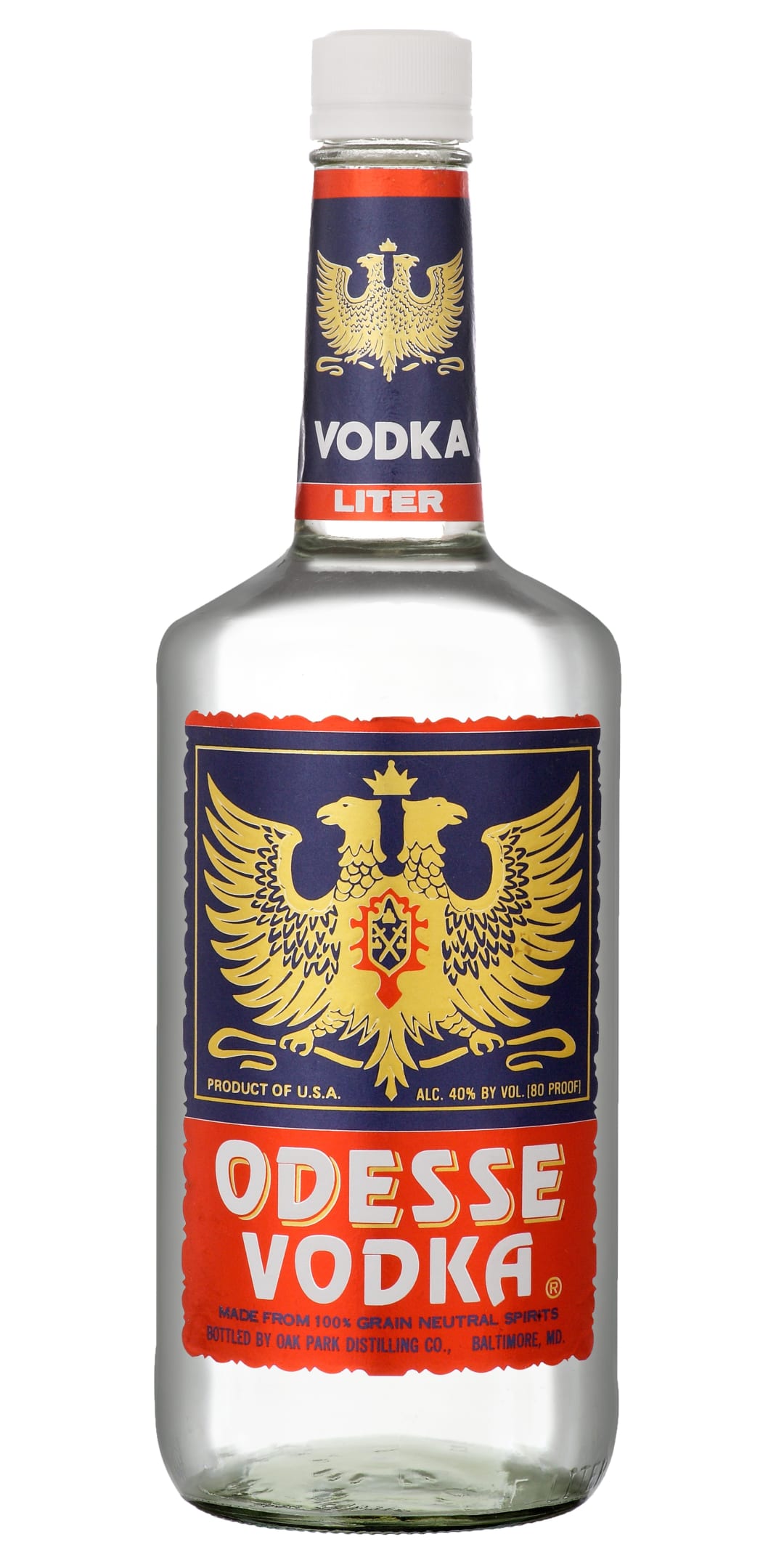 Odesse Vodka 1l Plastic Bottle 80 Proof