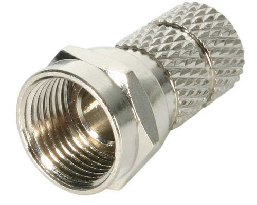 Twist-on RG6 "F" Male Connectors - Bulk