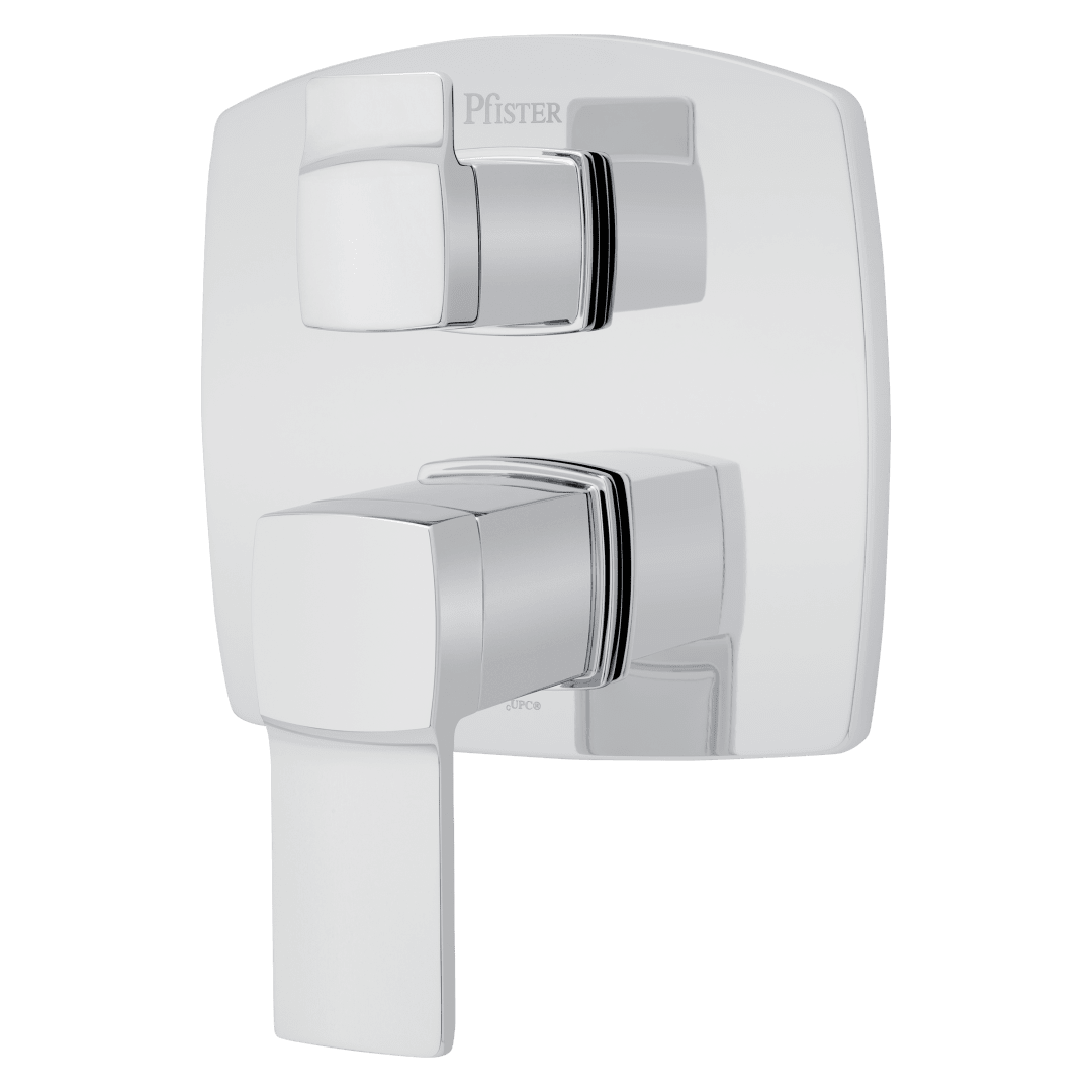 Deckard Stacked Diverter Trim Kit in Polished Chrome