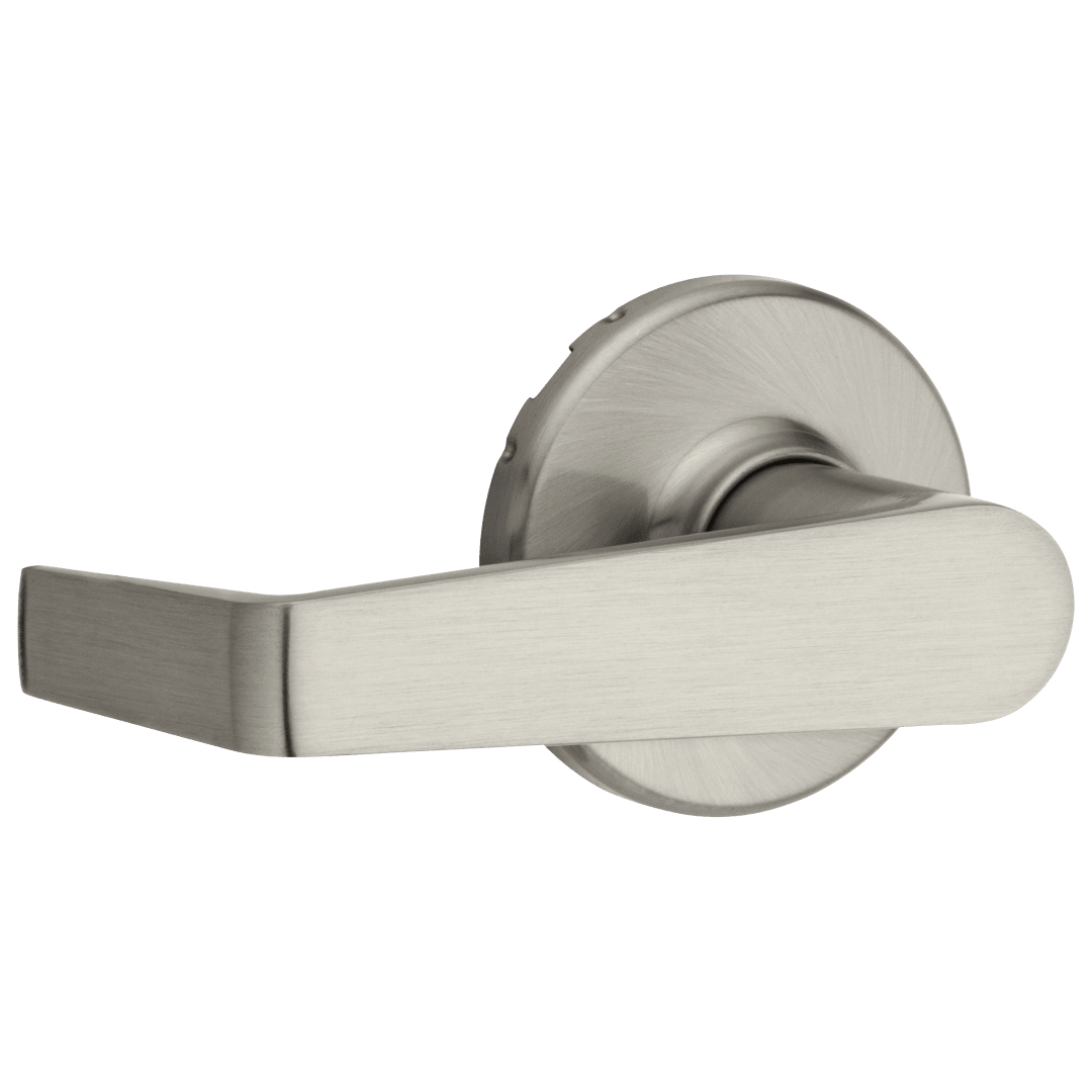 Kingston Round Hall/Closet Lever in Satin Nickel with Microban Protection