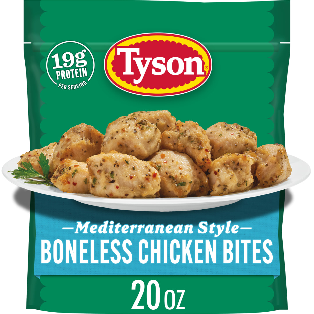 Tyson Frozen Mediterranean Style Boneless Chicken Bites, 20 oz