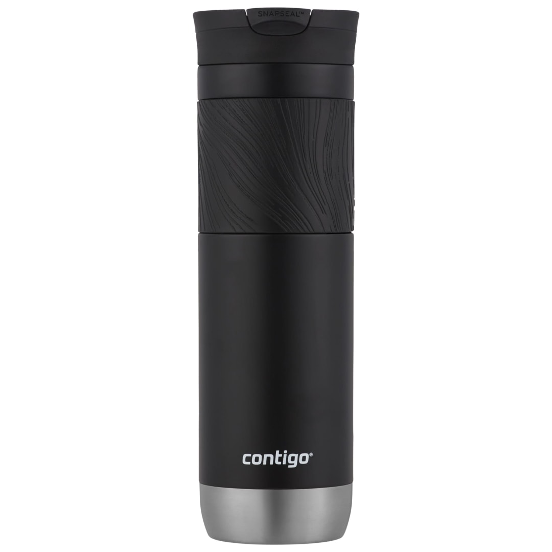 Contigo® Byron 2.0 Stainless Steel Travel Mug with SNAPSEAL™ Lid and Grip, Licorice, 24 oz