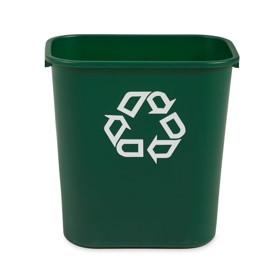Wastebasket Recycling Medium 28 QT Green