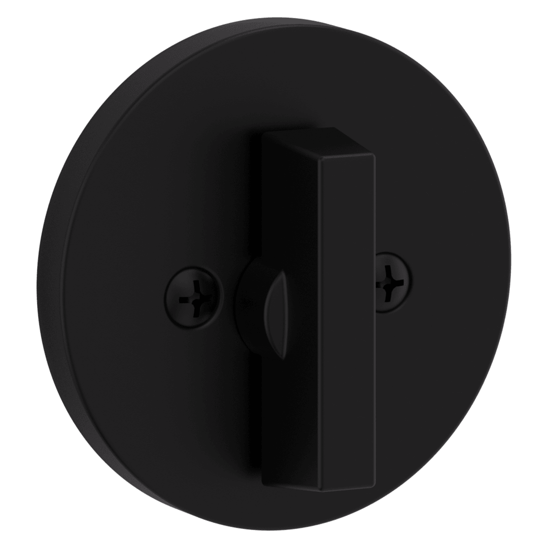 663 Unkeyed  Deadbolt in Matte Black