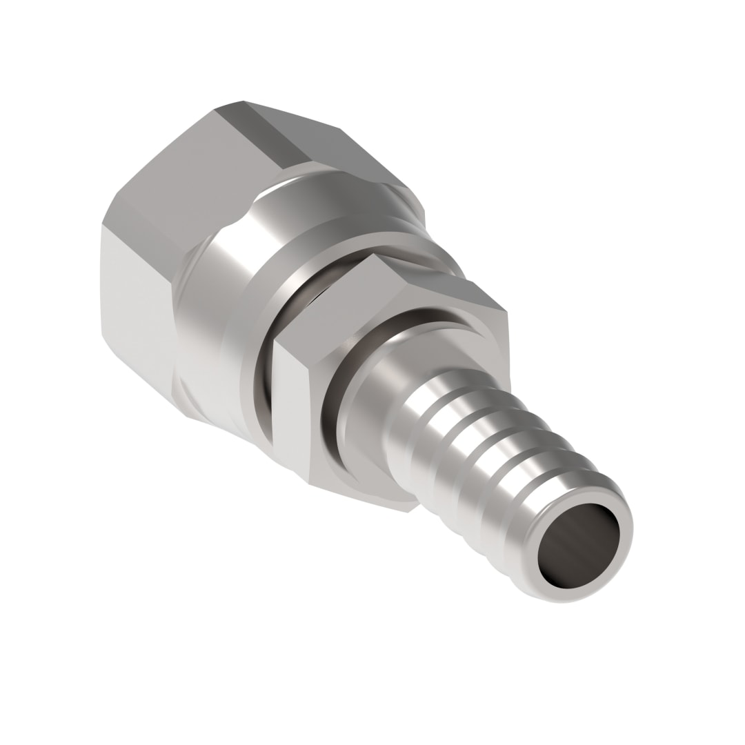 Aeroquip Coupling, Ff, O, 3/8, Pla (FJ6574-0404S)