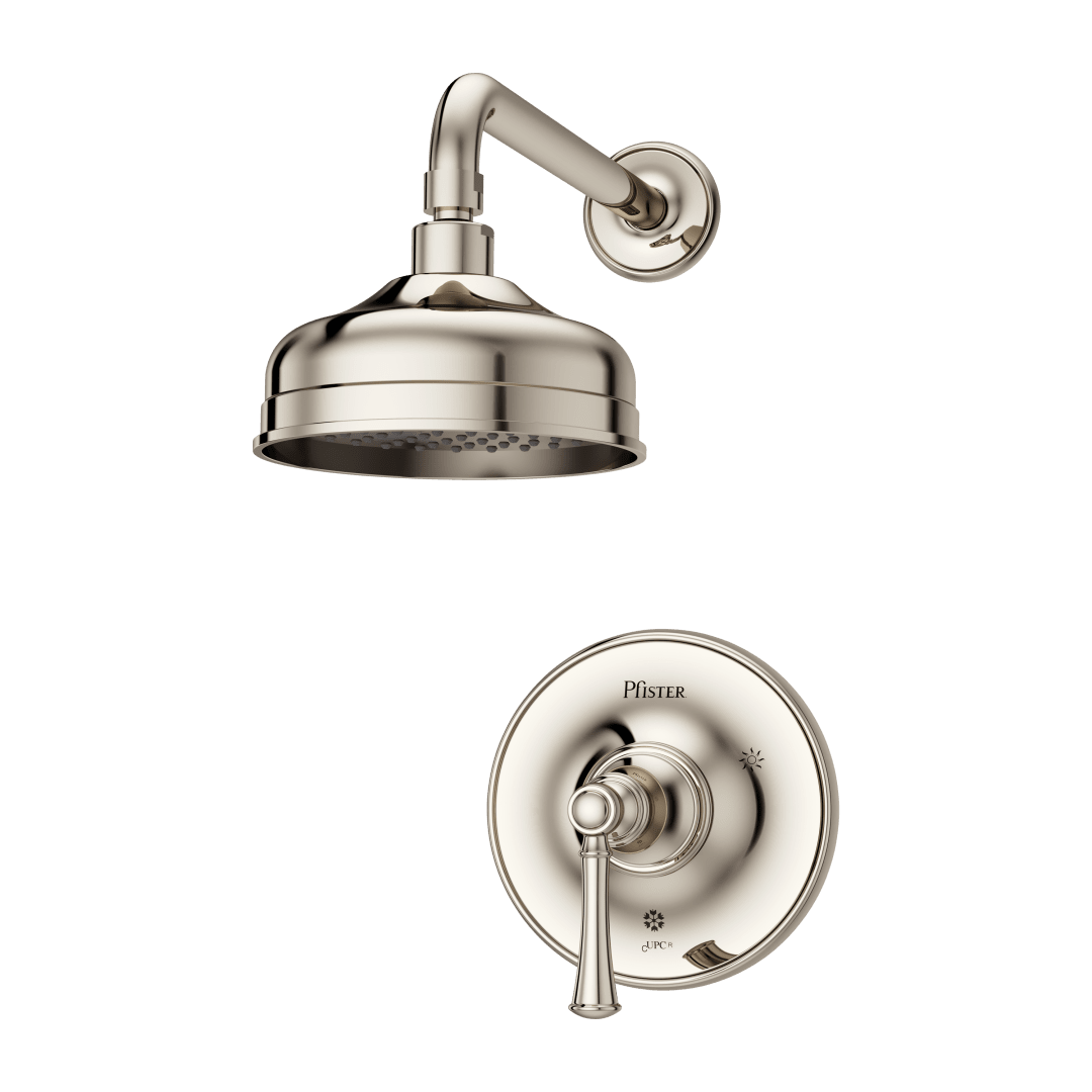 Tisbury 1-Handle Shower Only Trim in Polished Nickel