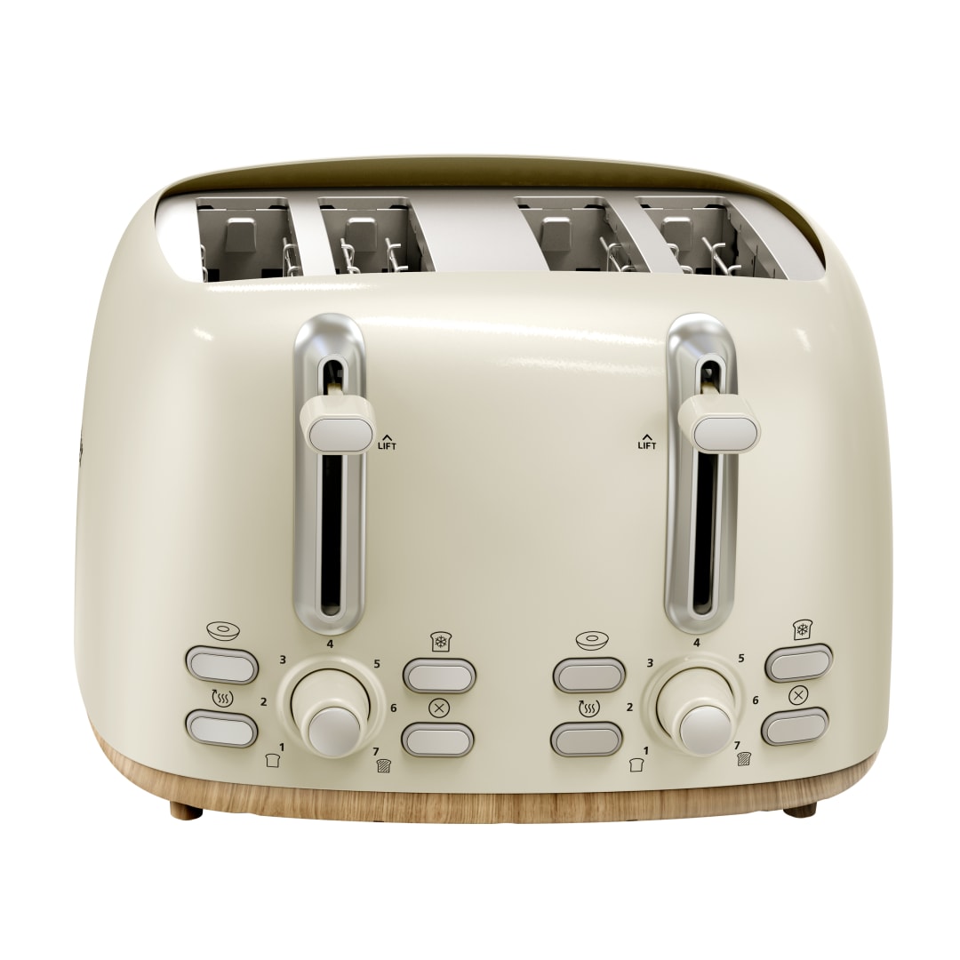 Oster® 4-Slice Toaster with Extra Wide Slots, Oat Milk