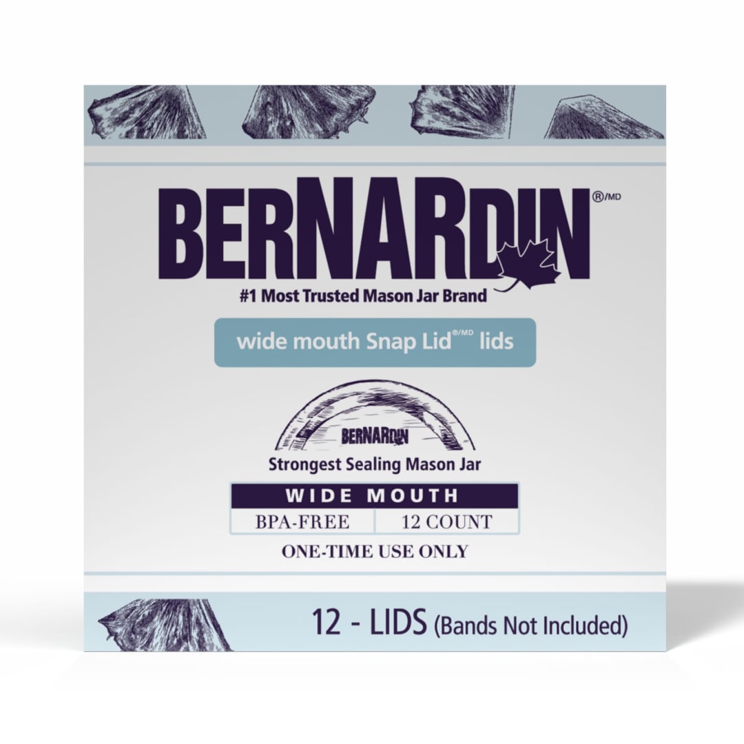 Bernardin Wide Mouth Lids, 12 Count