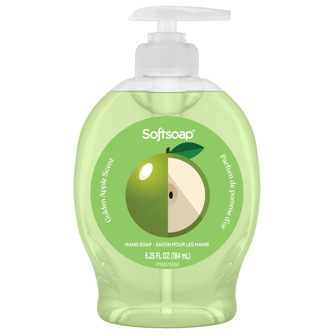 Softsoap Limited Edition Liquid Hand Soap, Seasonal Hand Soap, Paraben Free, pH Balanced, Golden Apple Scent, 6.25 fl oz Pump Bottle