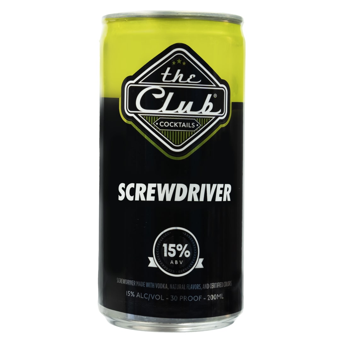 The Club Screwdriver 4pk 200ml 30 Proof