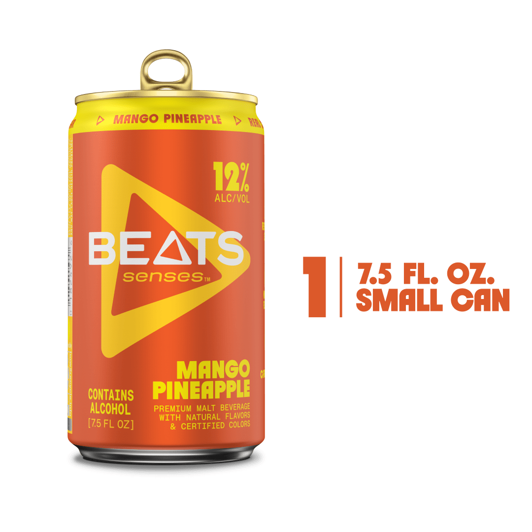 Beats Senses Mango Pineapple 7.5 oz Single CAN Sleek 12ABV  - Satin Varnish