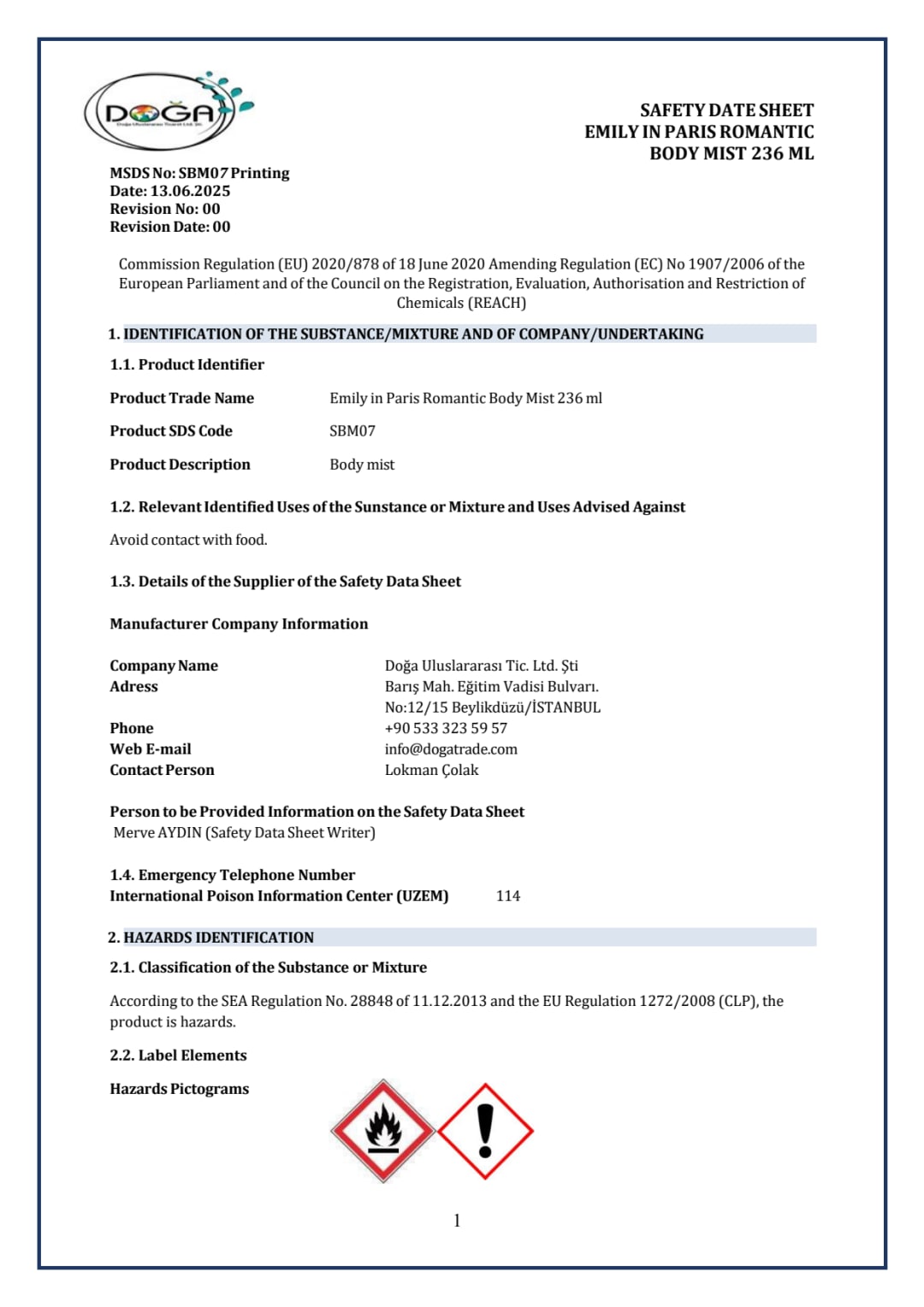 Emily in Paris Romantic Body Mist Spray, 236ml