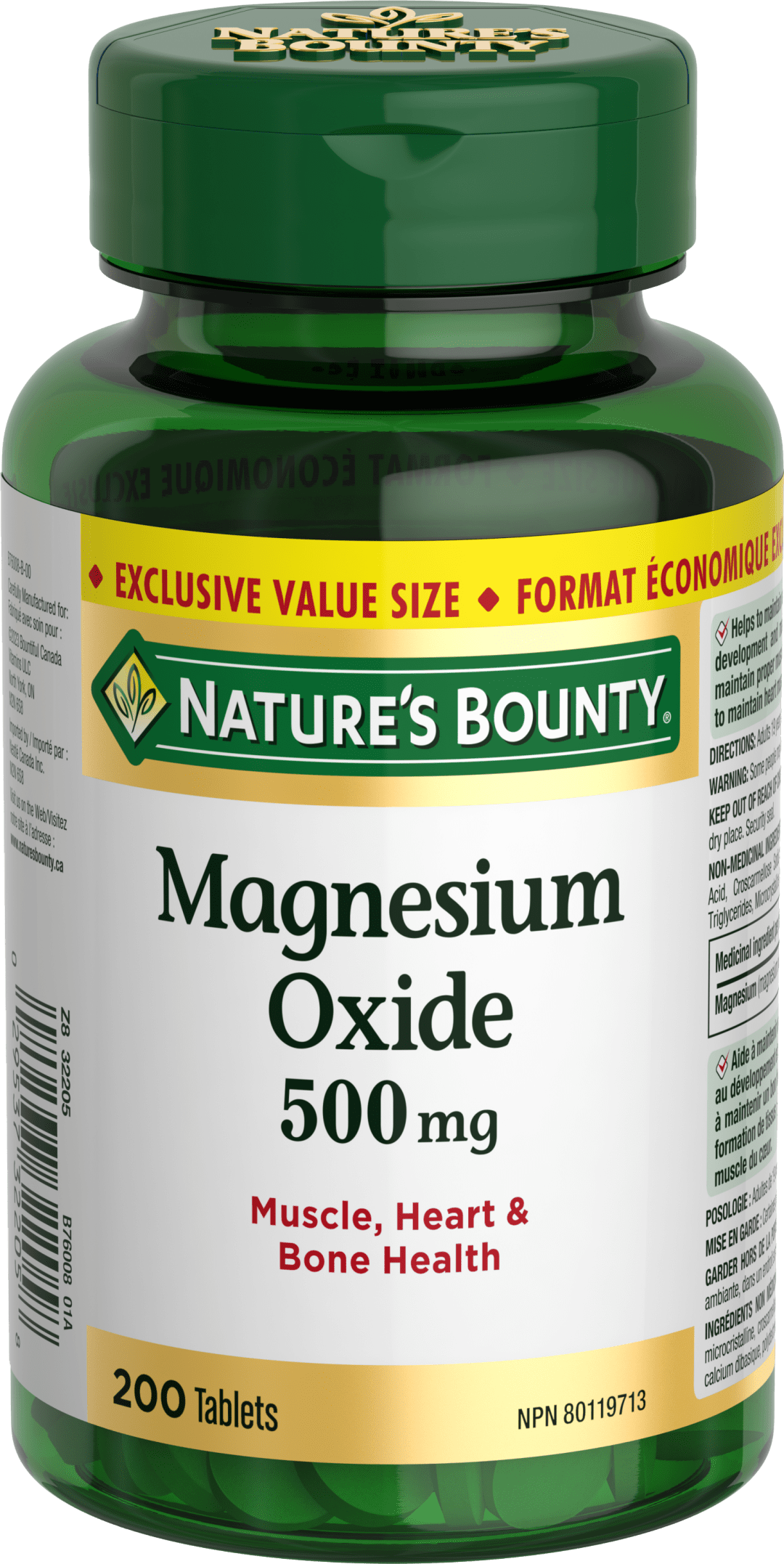 NBTY Mg Oxide 500mg 24x200 TAB CA