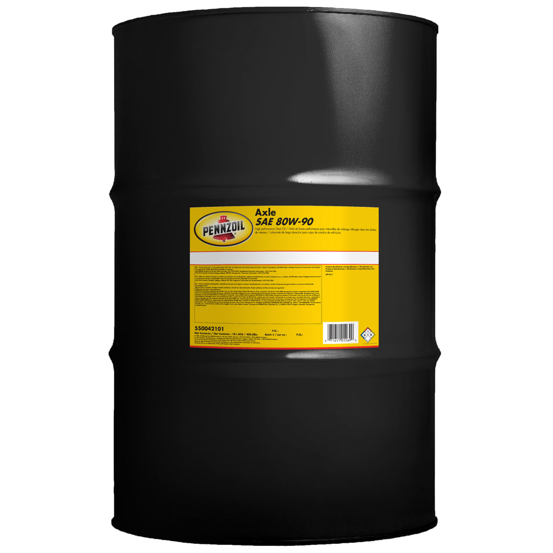 Pennzoil Platinum Synthetic 80W-90 Axle Gear Oil, 400 Pound Drum