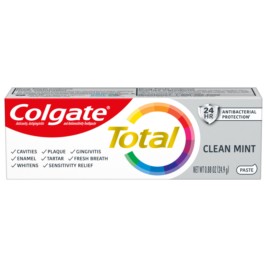 Colgate Total® Toothpaste, Clean Mint, 0.88oz