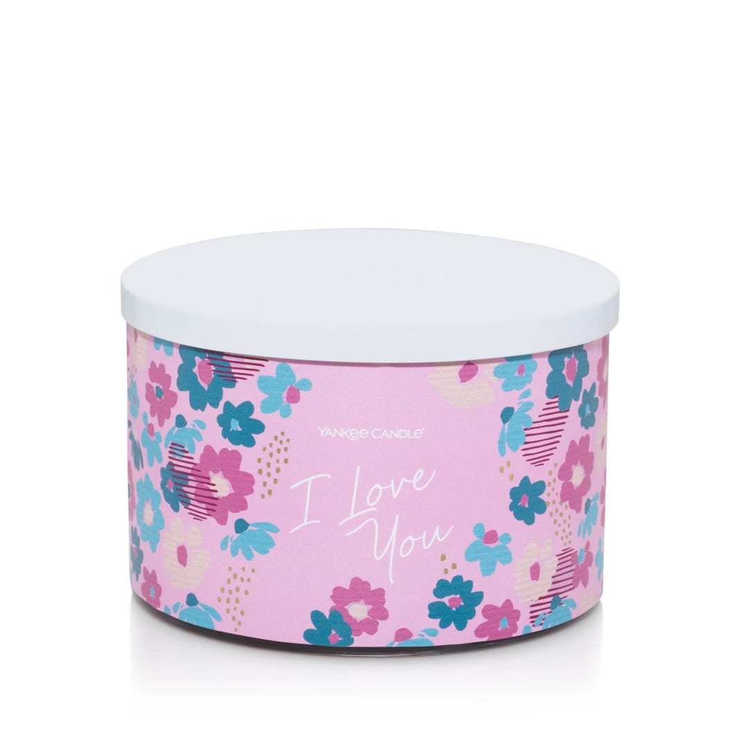 Yankee Candle 3-Wick Wild Orchid Scented 18oz Candle I love you gifts for Her/Men/Women/Couple Valentines Day Candles Gift