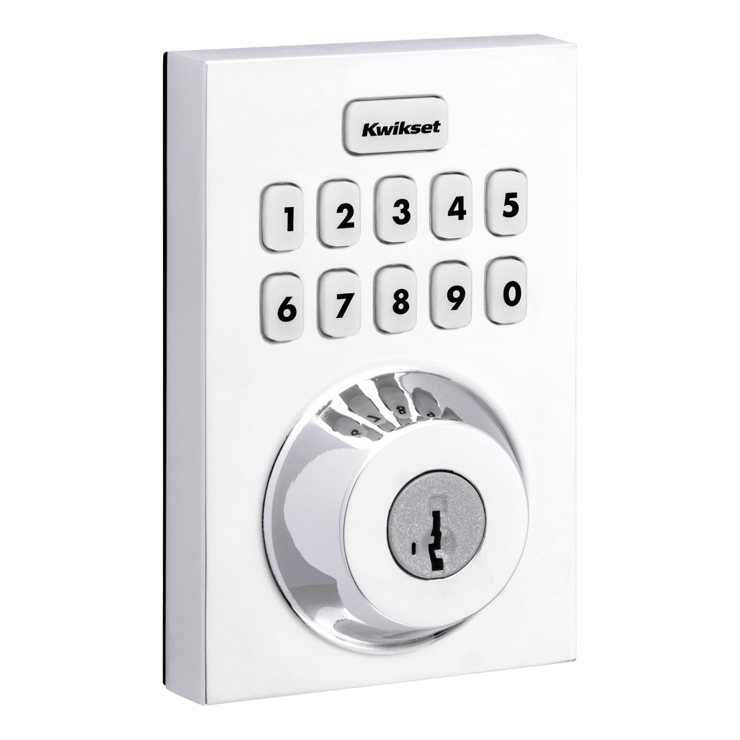 Home Connect 620 Keypad Connected Smart Lock with Z-Wave Technology featuring SmartKey Security™ in Polished Chrome