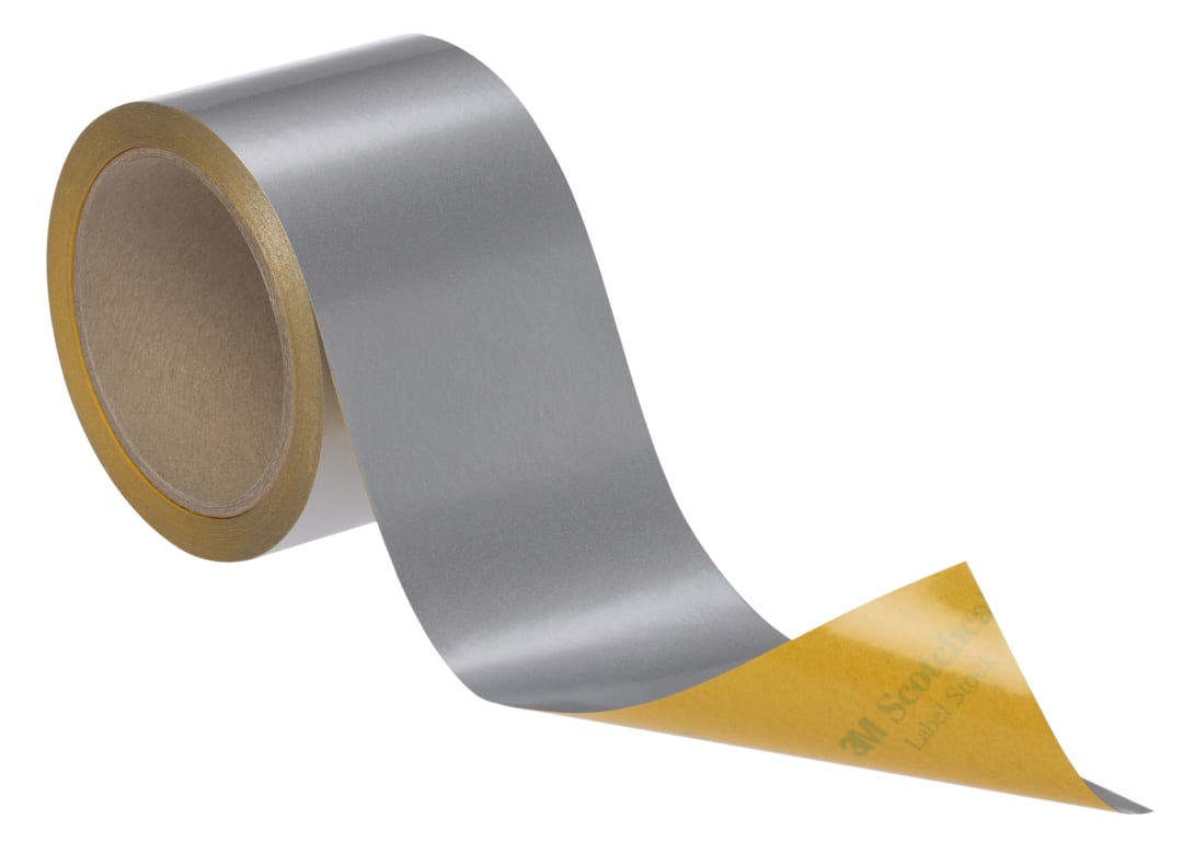 3M™ Scotchcal™ Performance Label Material 3698E+, Silver Glossy, 1220 mm x 250 m