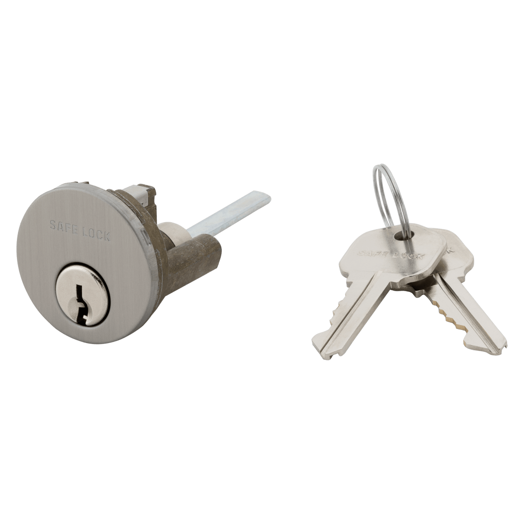 Single Cylinder Plug for Deadbolt in Silver