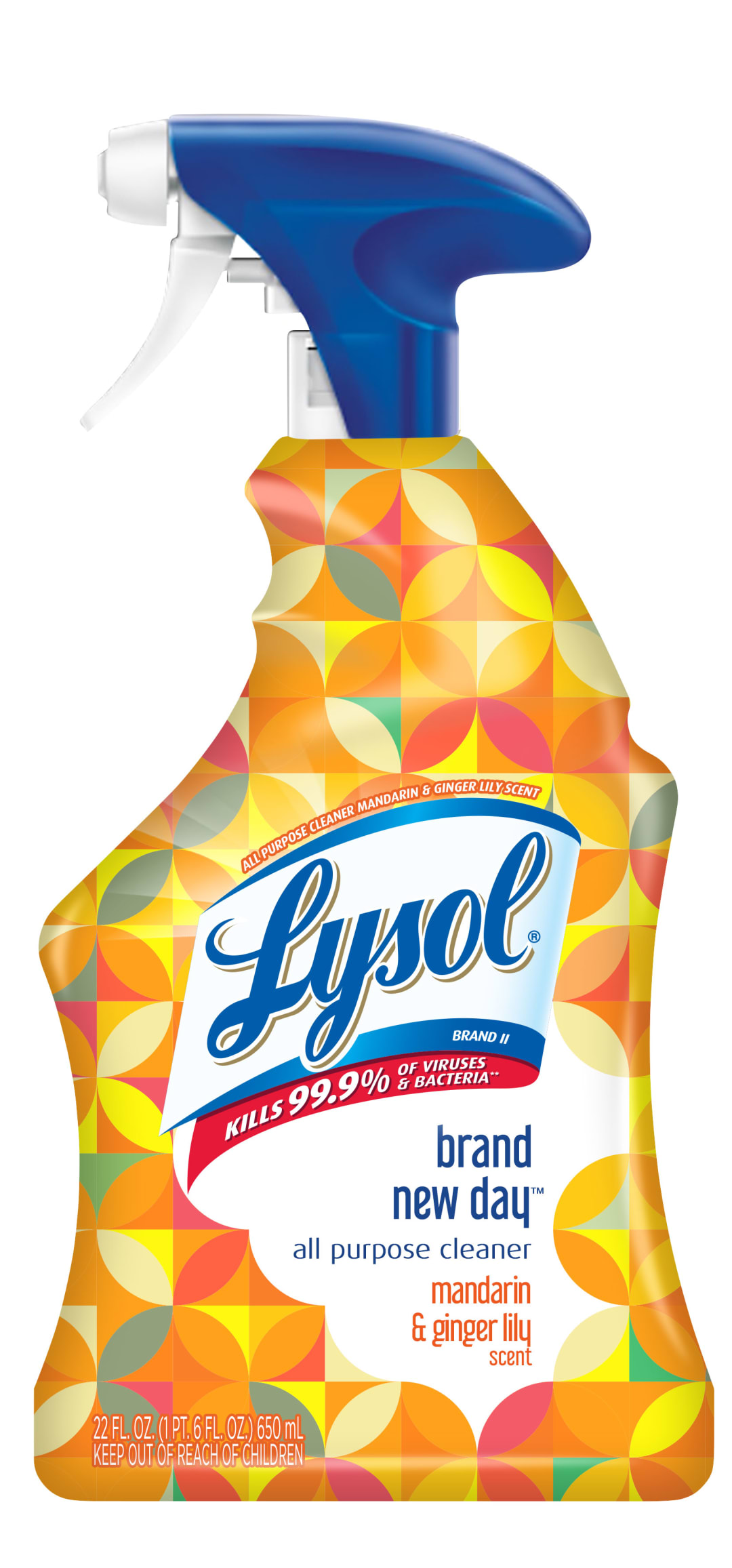 LYSOL® All Purpose Cleaner - Trigger Brand New Day™ Mandarin & Ginger Lily 6/22 oz.