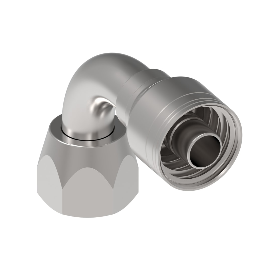 Aeroquip 1/2 FJIC 90d X 3/8 Hydraulic Hose Fitting