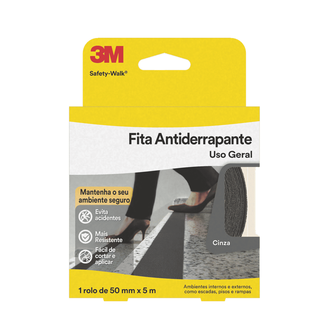 Fita Antiderrapante 3M™ Safety-Walk®, Cinza , 50 mm x 5 m