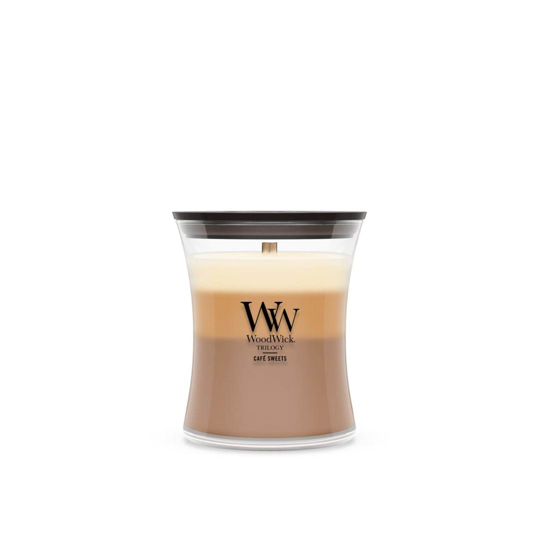 WoodWick Café Sweets Medium Hourglass Trilogy Candle