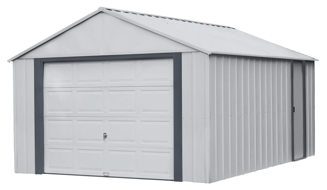 Arrow Murryhill 12 x 17 x 9 ft Grey Steel Garage