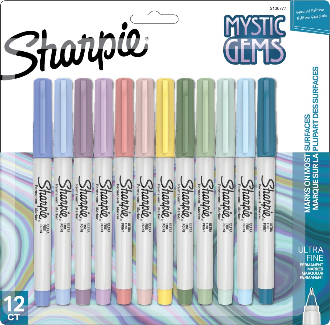 SHARPIE UF PERM MYSTIC GEMS 12CT